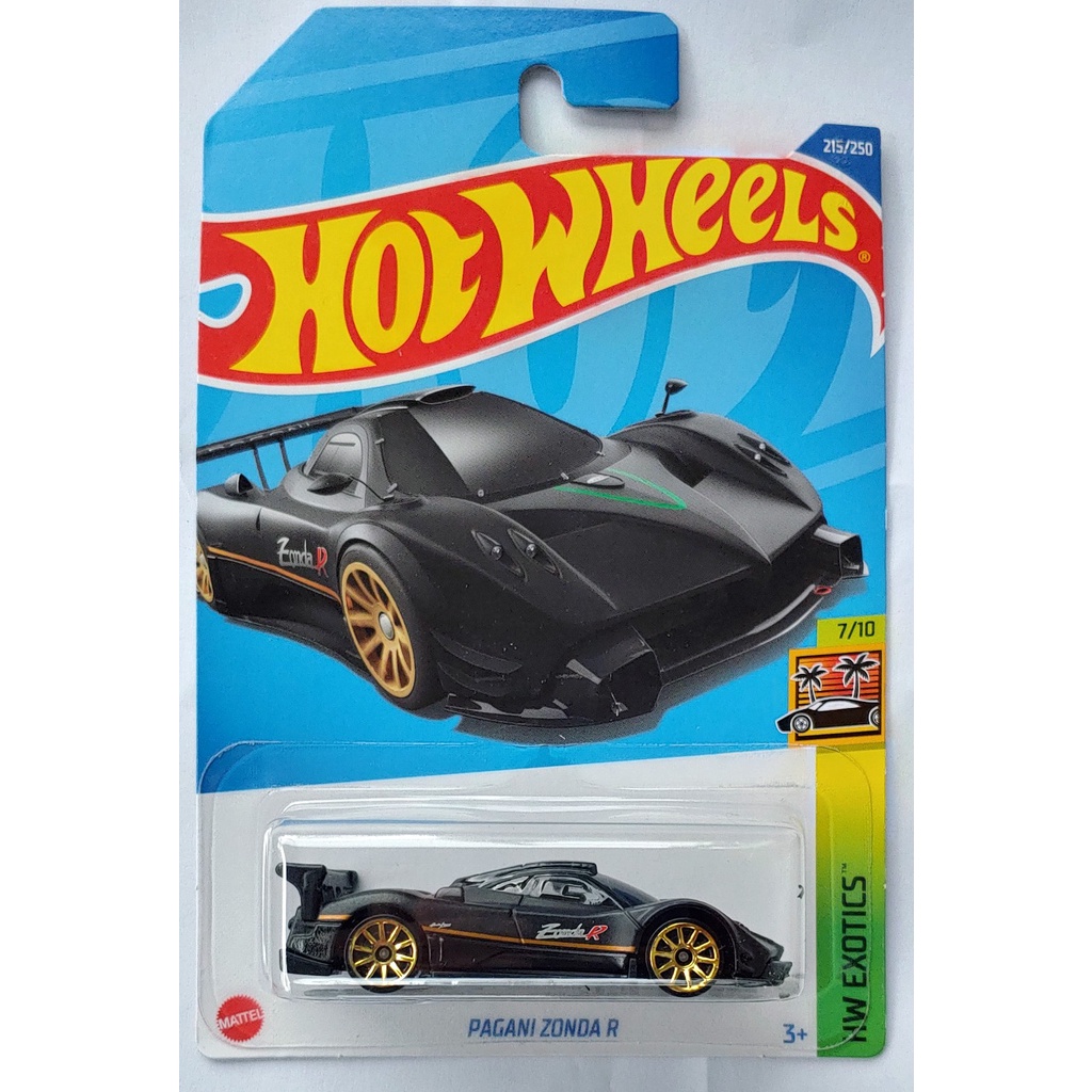 Xe mô hình 1:64 T-23 Hot Wheels Pagani Zonda R đen