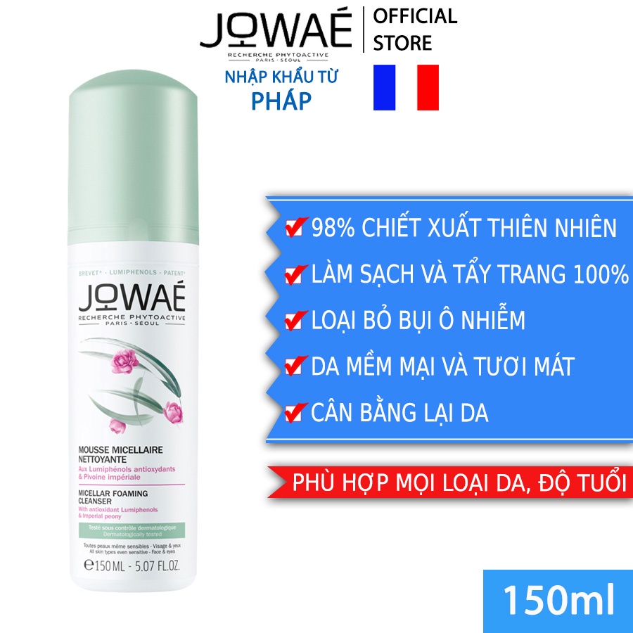 Combo Chăm Sóc Da Chuyên Sâu JOWAE ( Tẩy Trang - Sữa Rửa Mặt Tạo Bọt - Xịt Khoáng - Mặt Nạ Đất Sét )