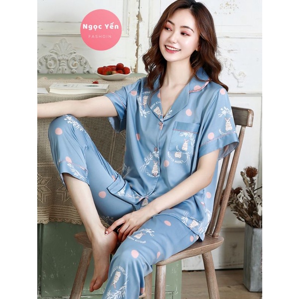 Pyjama lụa Quảng Châu cao cấp | BigBuy360 - bigbuy360.vn