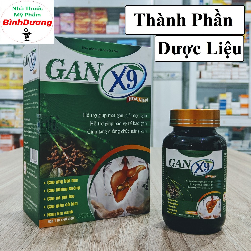 Viên uống Hạ Men Gan, Giải Độc Cơ Thể ❤️Chính Hãng❤️ GAN X9 Cải Thiện Chức Năng Gan [FREE SHIP]