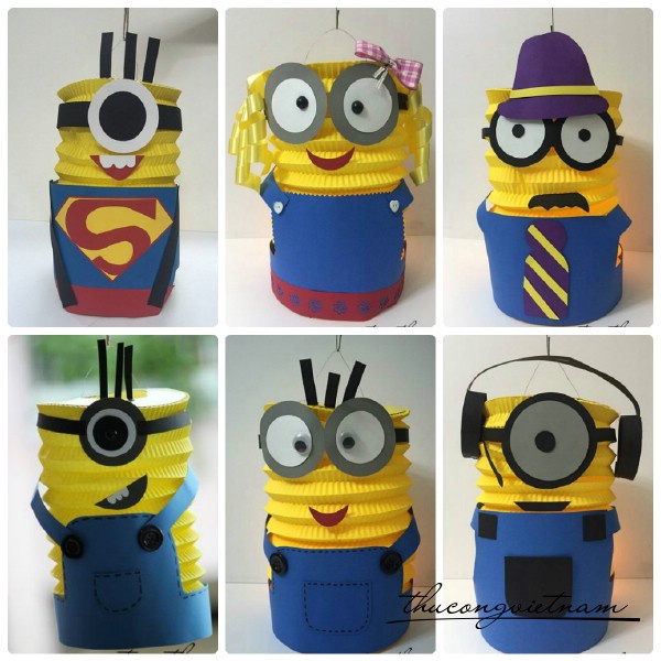 Lồng đèn Minion giấy xếp