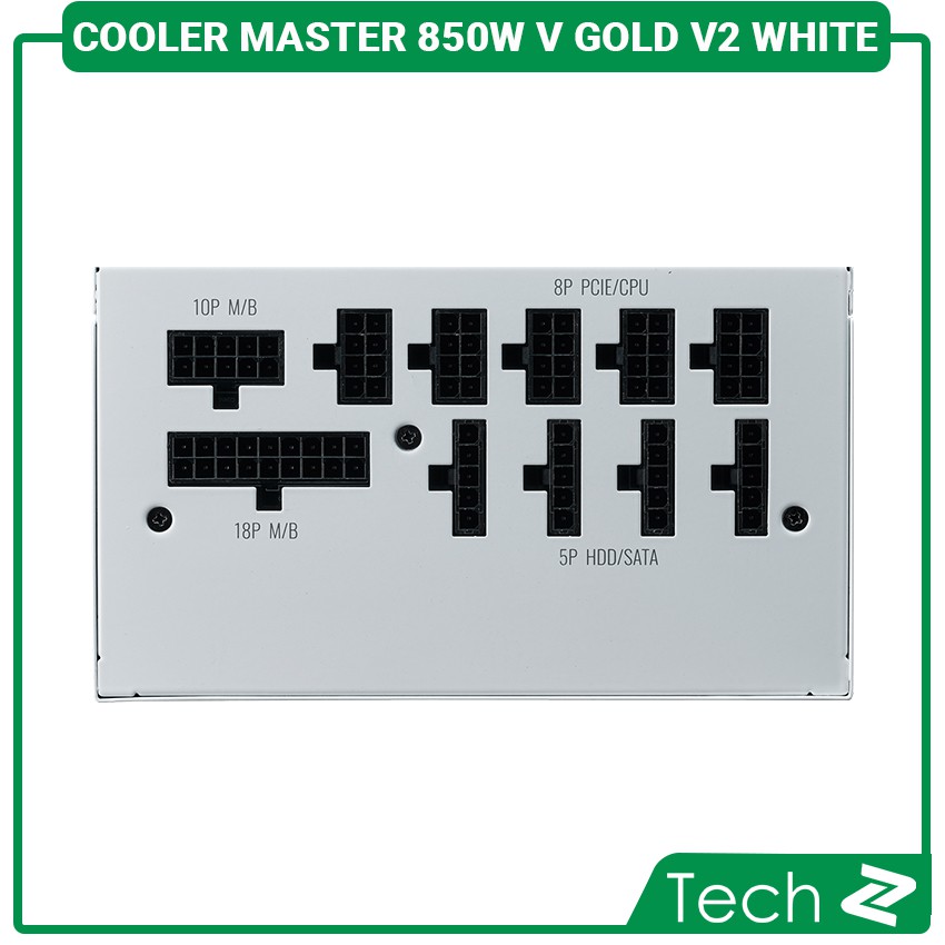 Nguồn máy tính Cooler Master 850W V Gold V2 White (80 Plus Gold/Màu Trắng/Edition)