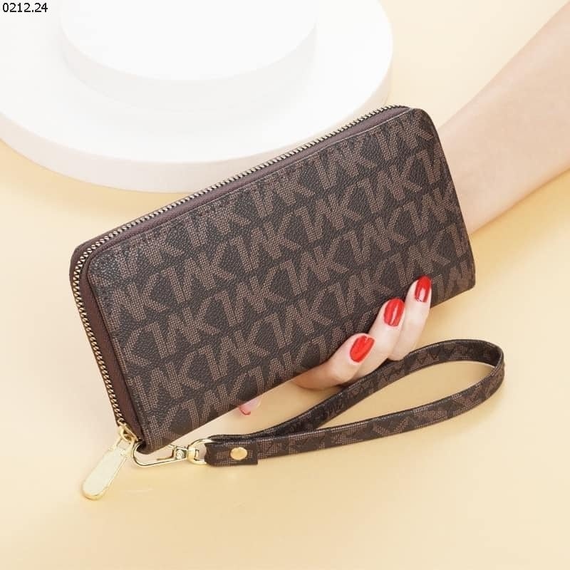 VÍ CẦM TAY MK 2 NGĂN 2 KHÓA KÉO XỊN XÒ CHUẨN HÀNG QCCC KT : 19.5x4x9.5cm
