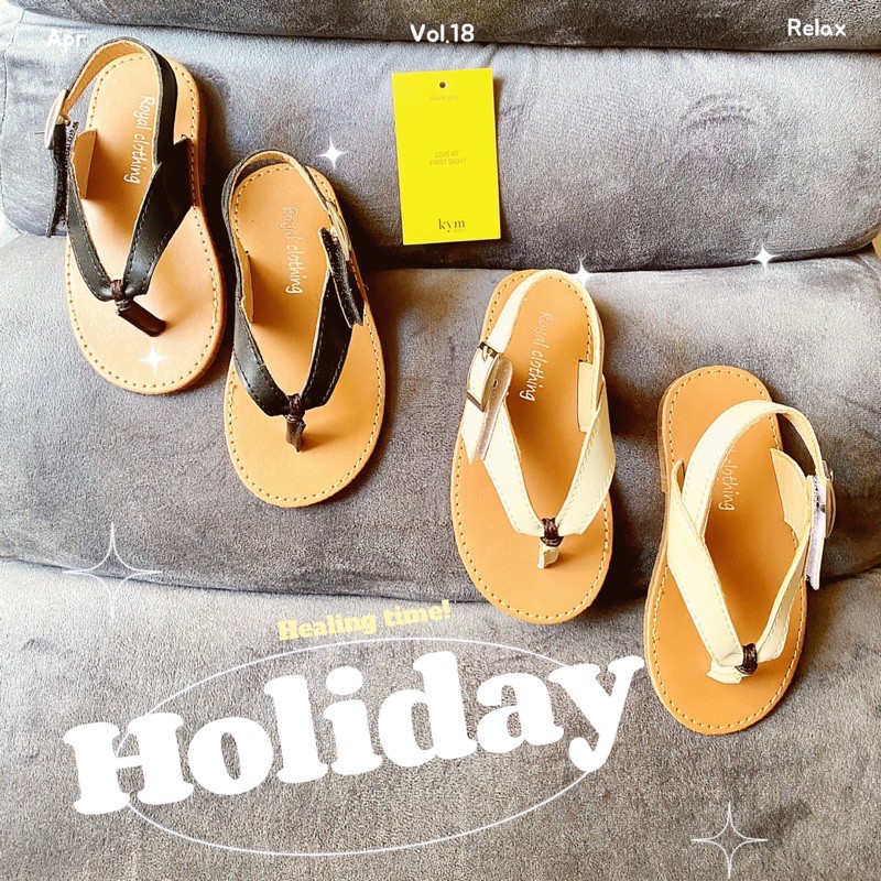 [LƯU Ý XEM KĨ BẢNG SIZE] Giày sandal xỏ ngón đế lót da cao cấp và chống trượt cho bé G809