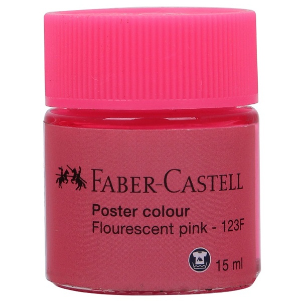 Màu Vẽ Poster 15 ml - Faber-Castell 123F - Flourescent Pink