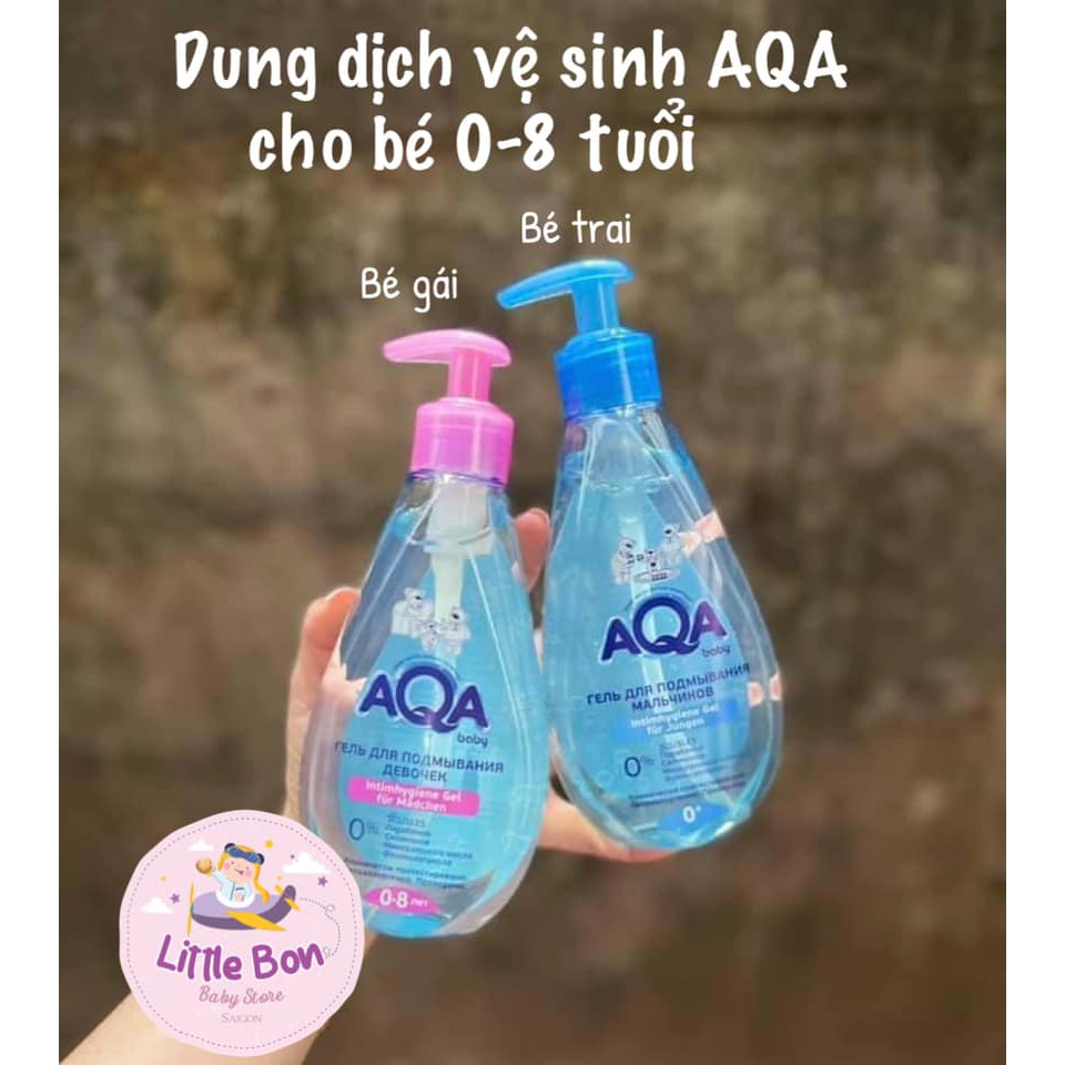 Dung dịch vệ sinh AQA Nga cho bé 0-8Y 250ml