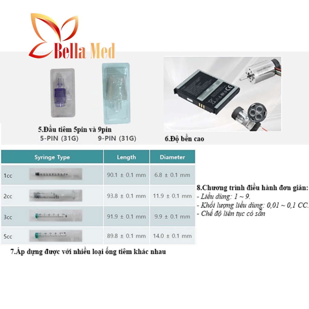 máy tiêm dưỡng chất solin Hàn Quốc chính hãng