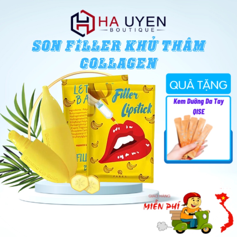 Son Khử Thâm Collagen, Son Chuối Banana fliller Lipstick, Hiệu Qủa Ngay Tuần Đầu Sử Dụng [ CHÍNH - HÃNG ]