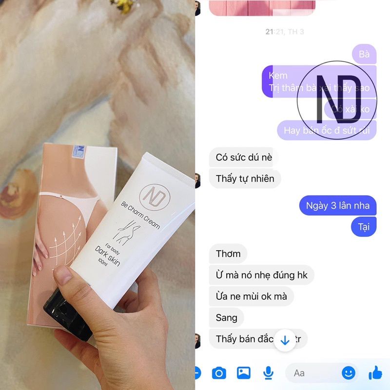 Be Charm Cream - Kem Mờ Thâm Mông