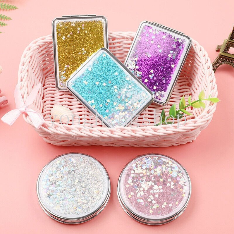 Gương Trang Điểm Mini Hai Mặt Gấp Gọn Sáng Tạo