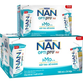Thùng 24 hộp sữa dinh dưỡng pha sẵn Nan grow
