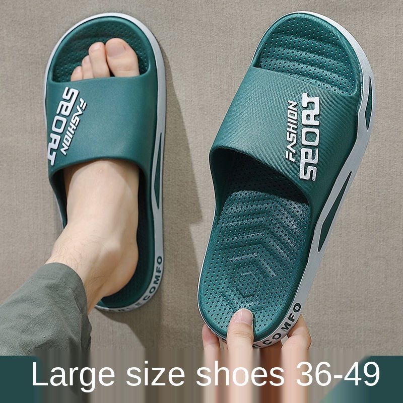 Dép đi trong nhà đế dày chống trượt cỡ lớn phong cách mùa hè 2021 mới cho nữ