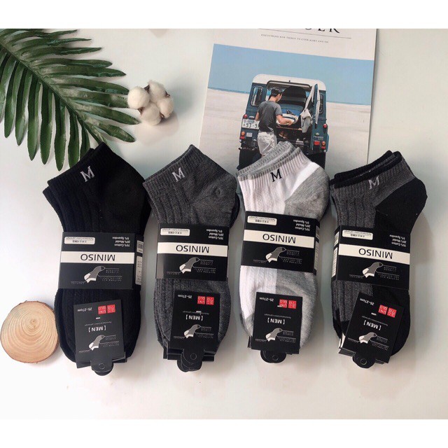 Set 10 Đôi Tất Miniso Cổ Ngắn Cao Cấp