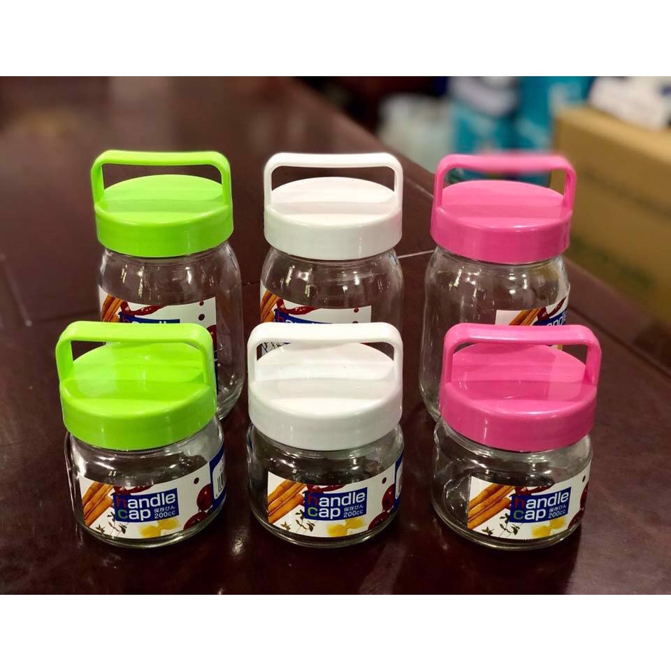 Lọ thủy tinh có quai xách 200ml