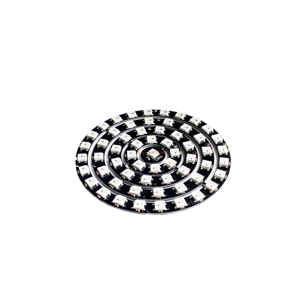 Đèn LED Vòng Tròn 61 bit 61X WS2812 5050 RGB Có Trình Điều Khiển Tích Hợp