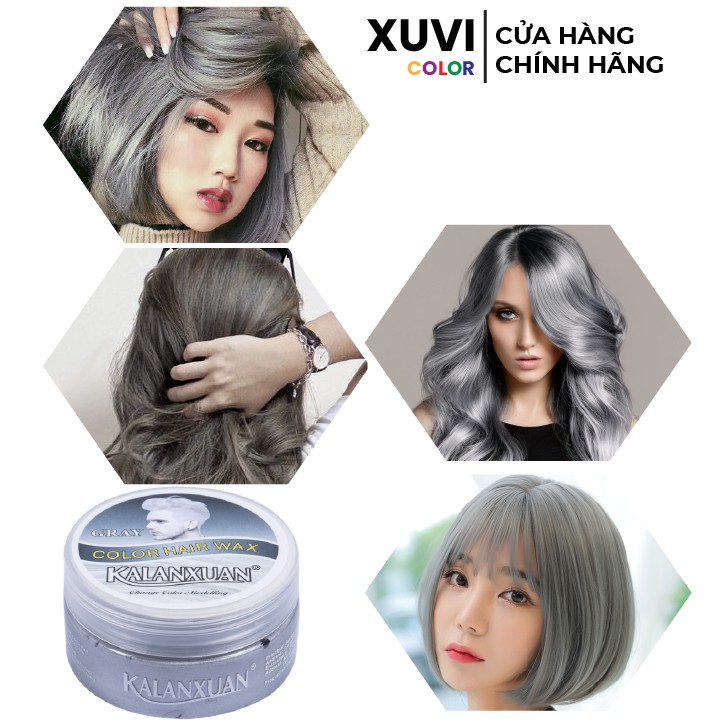 Thuốc Nhuộm Tóc Tạm Thời Xám Khói l Bạc KALANXUAN Tặng Bao Tay - XUVI SHOP