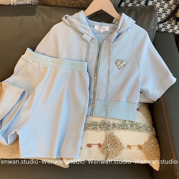 Bộ Đồ Thể Thao Thời Trang Mùa Hè Dễ Phối Đồ Phong Cách Preppy Dành Cho Nữ