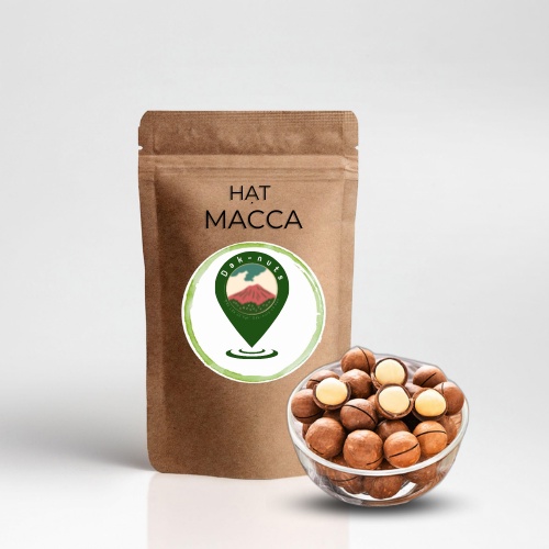Hạt Macca nứt vỏ Dak-nuts 100% organic giàu dinh dưỡng tốt cho sức khỏe.