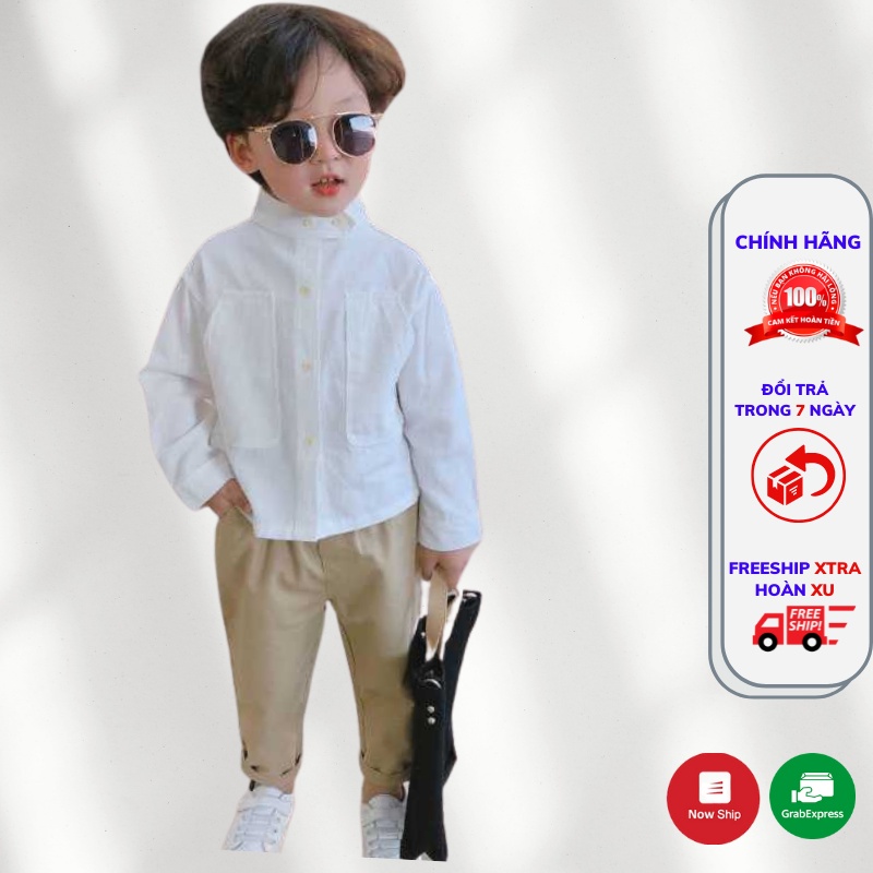 Set sơ mi công tử cực kì sành điệu dành cho bé trai thêm soái ca - Sukids Store