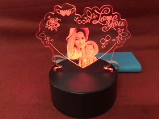 Đèn ngủ 3d led, quà tặng khắc hình ảnh theo yêu cầu