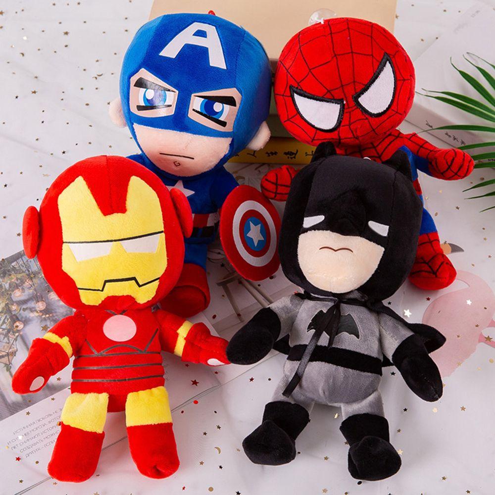 Búp Bê Nhồi Bông Hình Captain America 27cm Màu Cầu Vồng