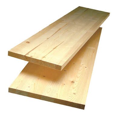 Thanh gỗ thông trắng phủ PU, dài 50cm