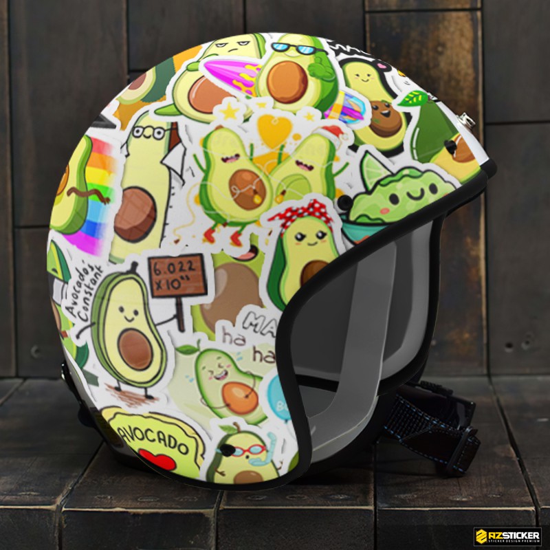 Sticker Quả Bơ Avocado Chống Nước Cắt Sẵn | STK65 | Hình Dán Sticker Dán Mũ Bảo Hiểm Điện Thoại Laptop Sổ Vở Dễ Thương