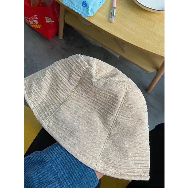 Mũ ngư dân unisex tròn vành cụp phong cách Nhật Bản