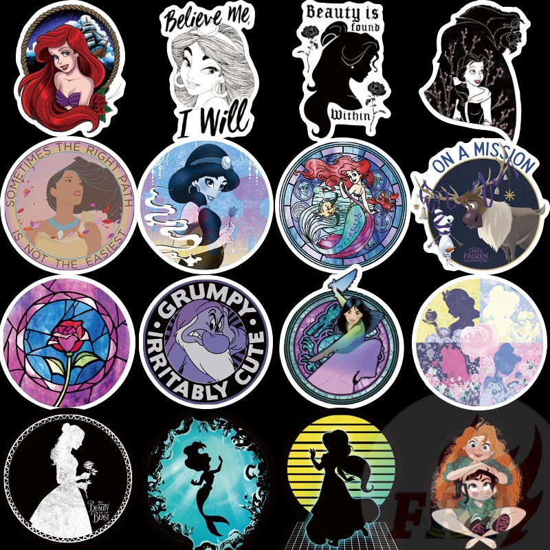 ❉ Beautiful Princess Series 01 Giấy và decal dán tường ❉100Pcs/Set Princess Mixed Luggage Laptop Skateboard Doodle Stickers