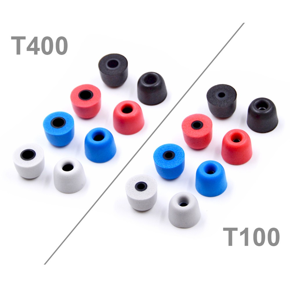 4Pairs(8pcs) 3mm/5mm T100/T400 NICEHCK Noise Isolating Memory Foam Ear Tips Ear Foam Eartips For In Ear Earphone Earbud Headset