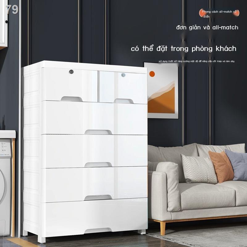 Tủ đồ có ngăn kéo nhựa rộng 70 ngoại cỡ quần áo dày dặn nhiều tầng cho bé