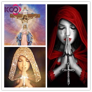 Bộ Tranh Đính Đá Tự Làm Hình Đức Mẹ Jesus