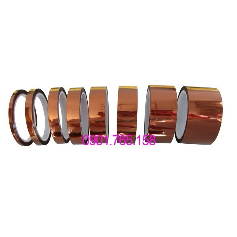 Băng keo KAPTON CHỊU NHIỆT 20mm
