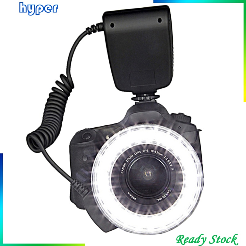 Macro 48 LED Ring Flash Light for Nikon Canon Sony Olympus DSLR Camera NEW