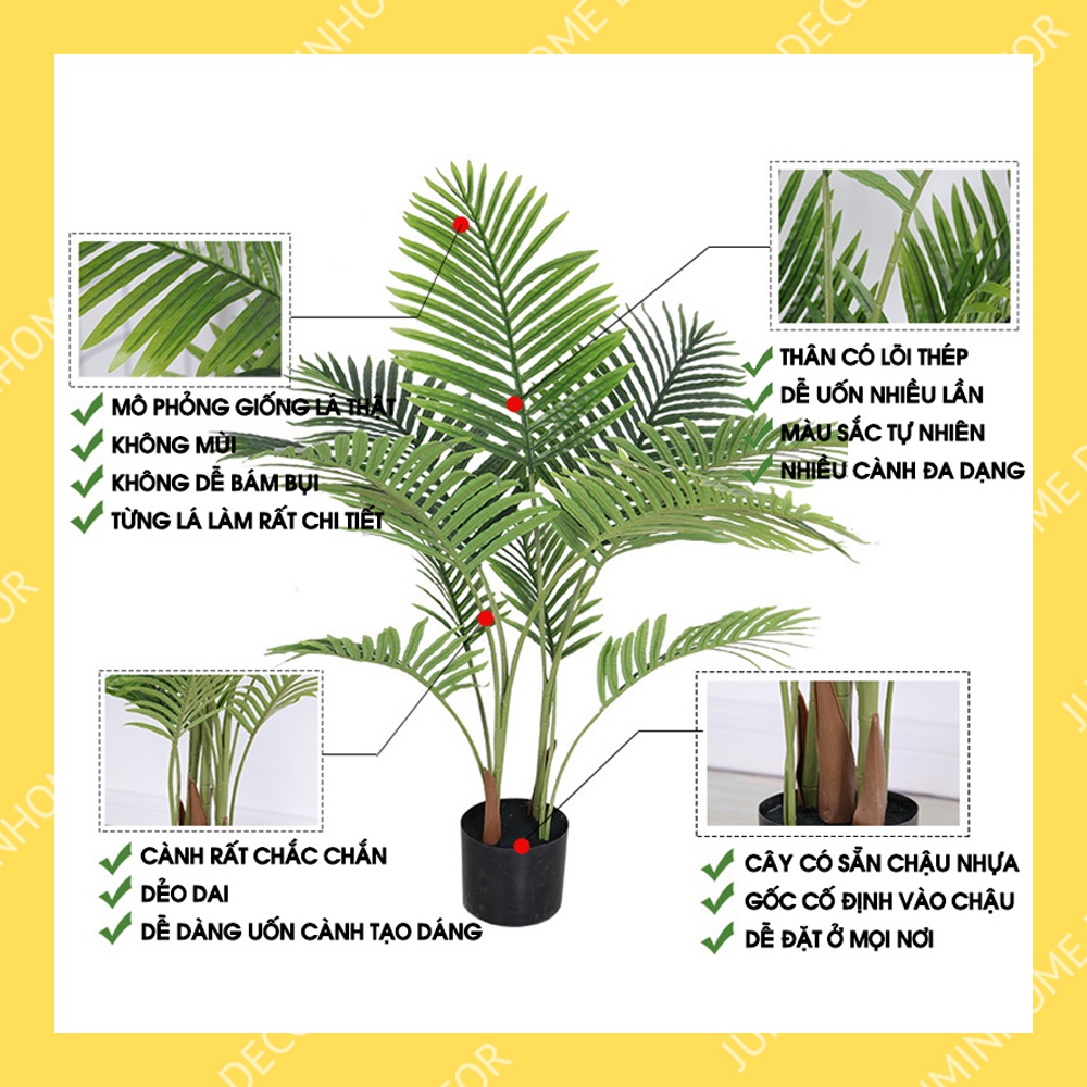 Cây giả, Cây dừa giả - Cây giả decor trang trí nhà cửa nội thất phòng khách phòng ngủ