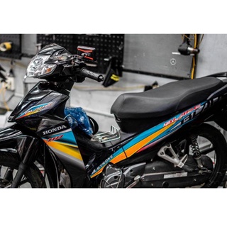 Tem Rời Honda Wave Blade Dán Xe Đen Phối Nhiều Màu