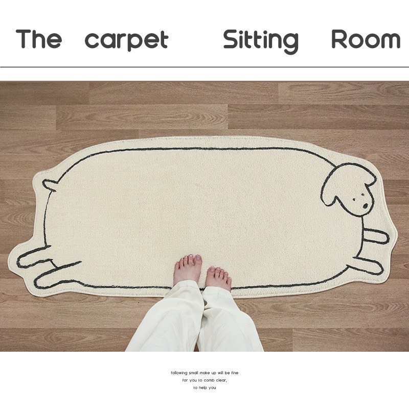 Thảm Chân Lông Cừu Êm Nhiều Hoạ Tiết Dễ Thương (shinbedding)