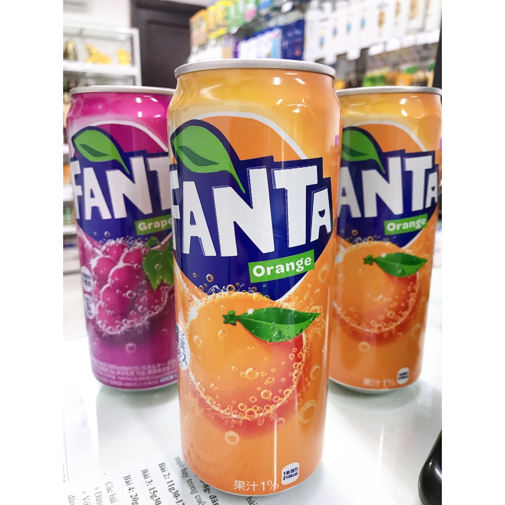 Nước ngọt fanta cam tươi và nho tím - nhật bản