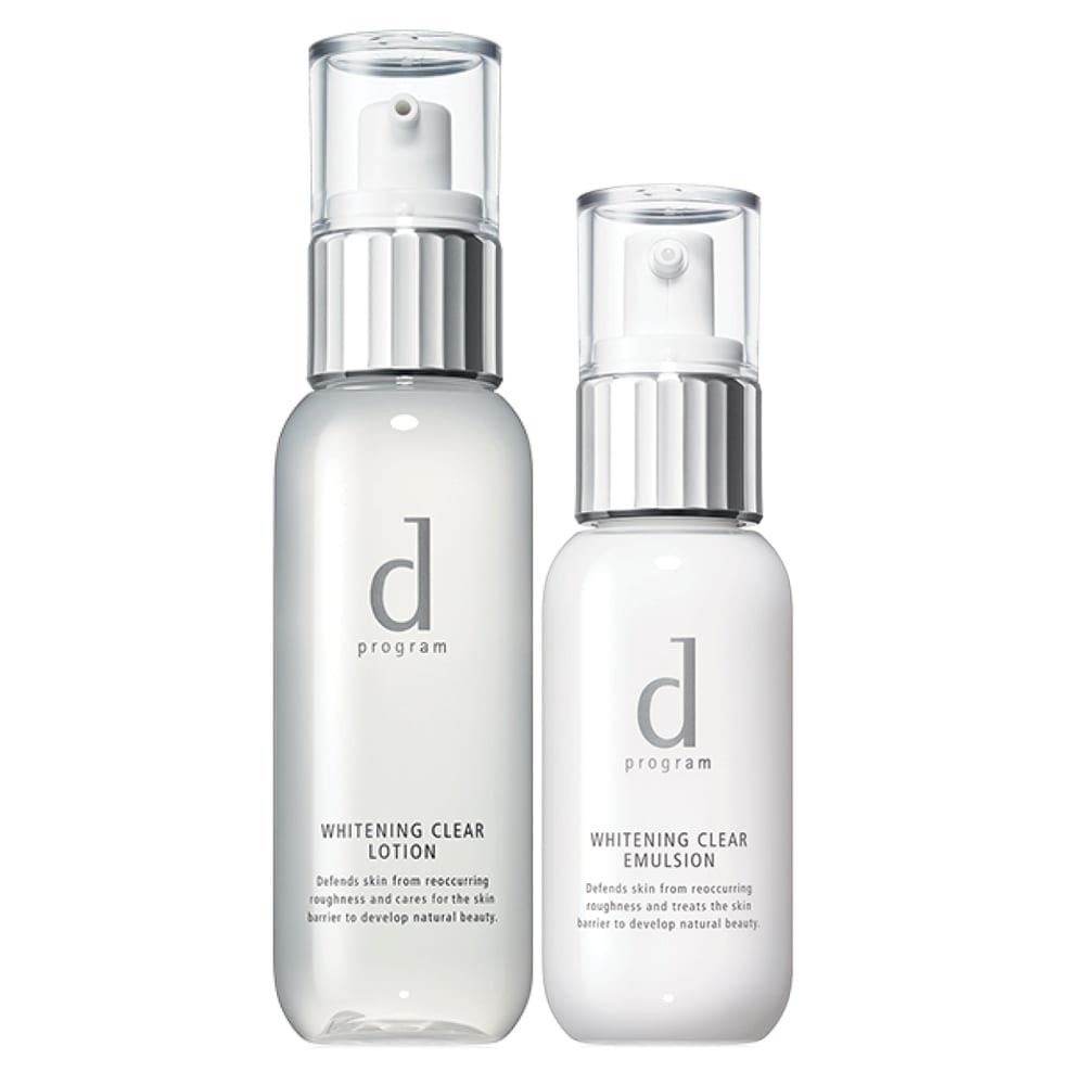 Bộ Đôi D Program Whitening Clear Dưỡng Trắng Da Nhạy Cảm (Sữa Dưỡng 100ml Tặng Nước Cân Bằng 125ml)