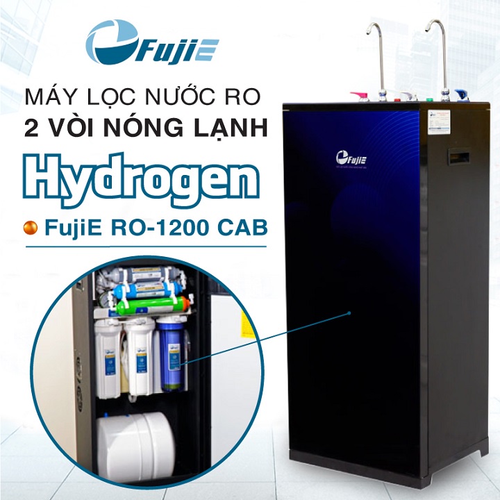 Máy lọc nước RO nóng lạnh FujiE RO-1200 CAB HYDROGEN