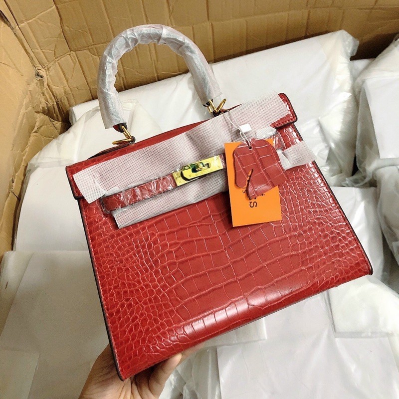 Túi Hm kelly da rắn