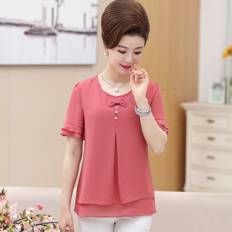 Áo kiểu áo trung niên nữ đẹp thời trang hàng quảng châu cáo cấp