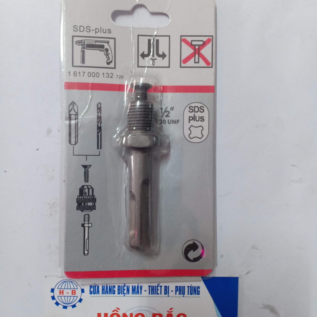 Trục chuyển đổi mang ranh máy khoan bê tông sang mang ranh đầu 13 trục ren khoan gỗ, kim loại