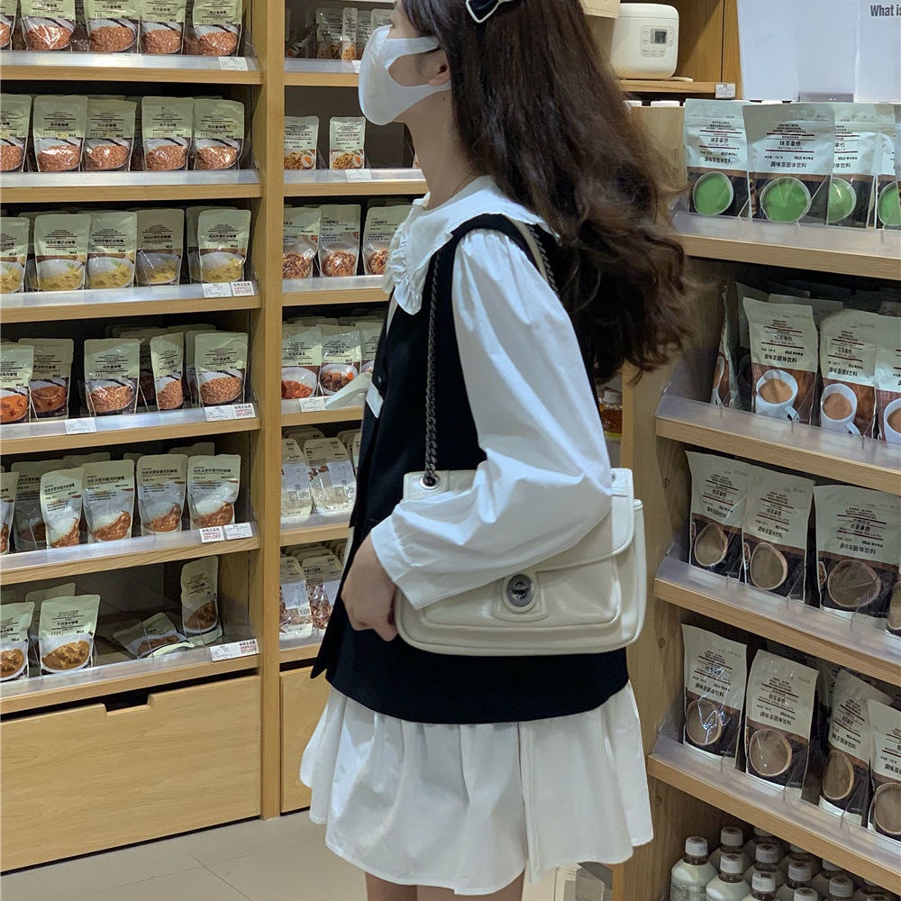 Đầm Tay Dài Cổ Búp Bê Mới