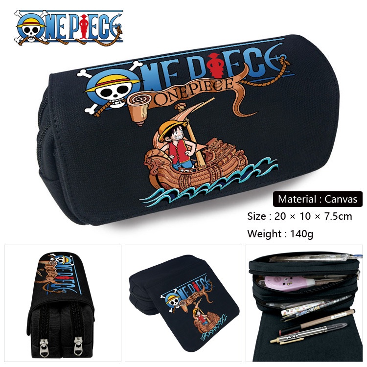 Túi Đựng Bút Chì Sức Chứa Lớn Chống Nước Hình Đầu Lâu Luffy Trong One Piece YB2
