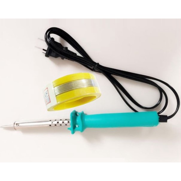 Mỏ hàn thiếc 60w, kèm cuộn thiếc hàn, mỏ hàn chì 60w