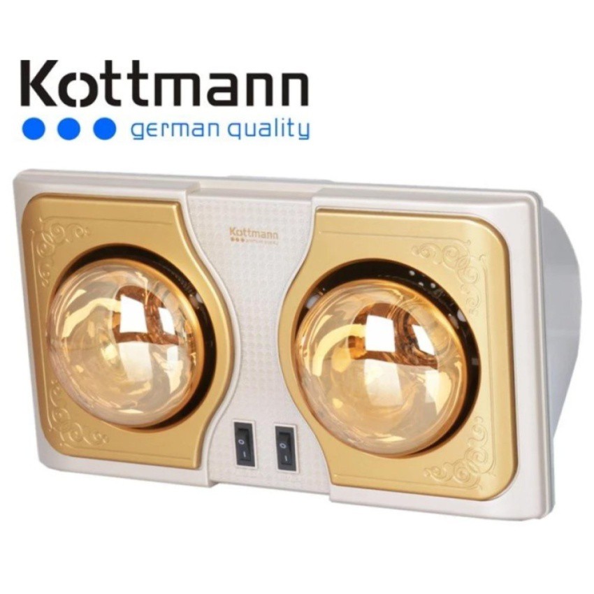 Đèn sưởi nhà tắm Kottmann 2 bóng K2B-H