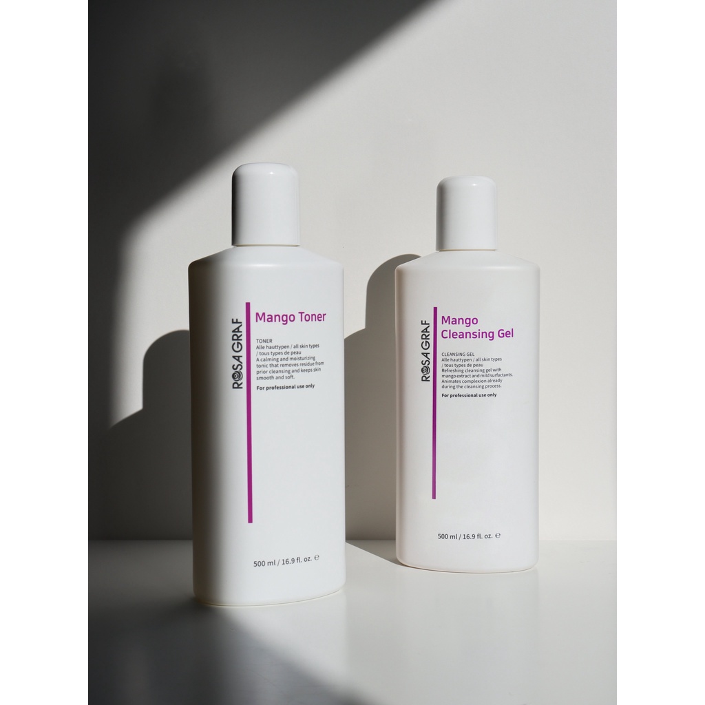 Bộ 2 sản phẩm làm sạch và cân bằng da Rosa Graf Mango Cleansing Gel  & Mango Toner