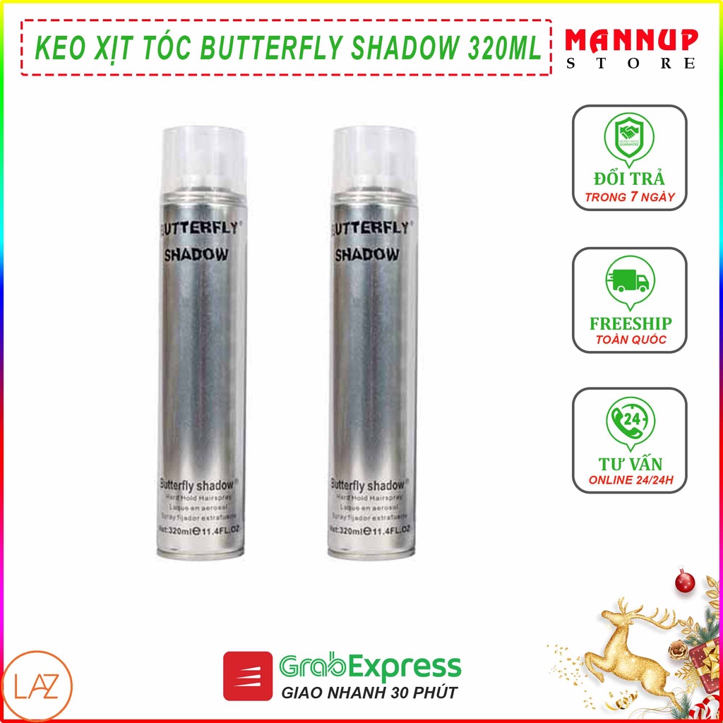 [Cao Cấp] Keo Xịt Tóc Nam Buttertly 320ml - Gel Tạo kiểu Tóc Chất Lượng Dành Cho Nam Giới