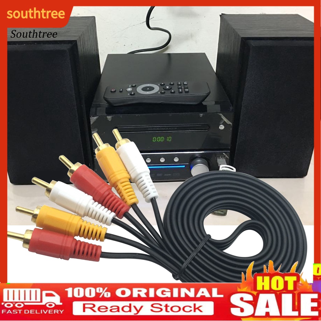 Cáp Chuyển Đổi Âm Thanh Aux 3rca Sang 3rca Mạ Điện Cho Dvd | BigBuy360 - bigbuy360.vn